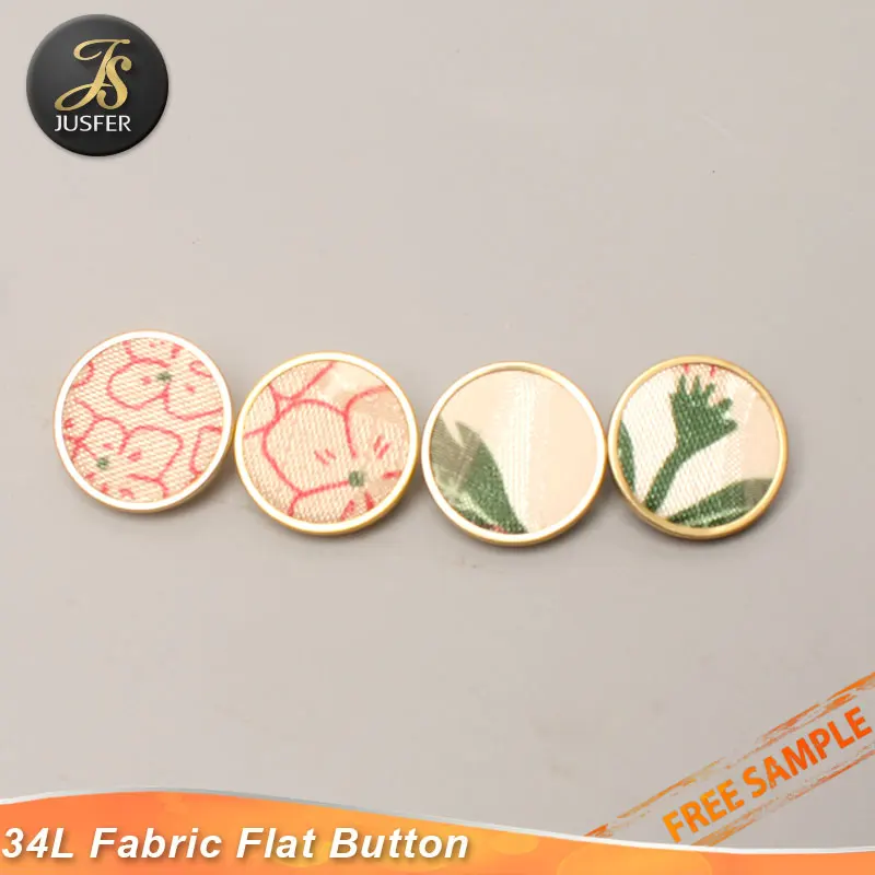 
classic flat cloth silver metal shank buttons for blazers 