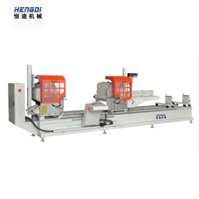CNC Automatic Double Head Power Cutting Saw Machine Cutting Aluminum Frame And PVC Machine