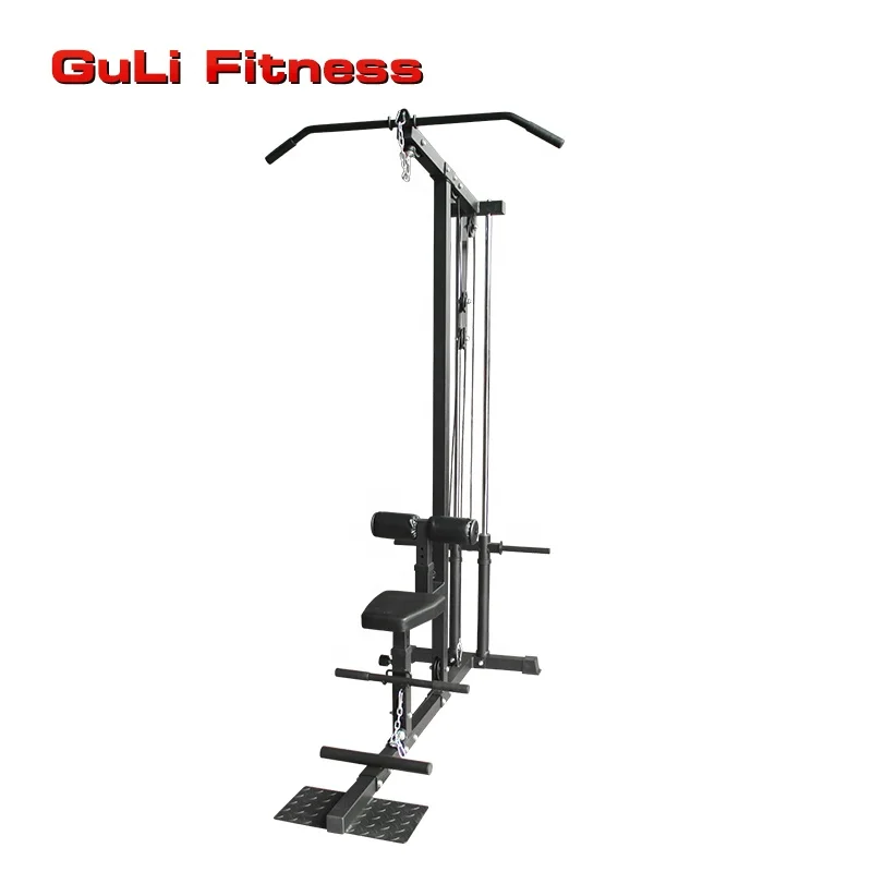 Guli Fitness Lat Pull Down Station Gym Equipment Low Row Cable Pulley Cable Machine Triceps Extensions Workout