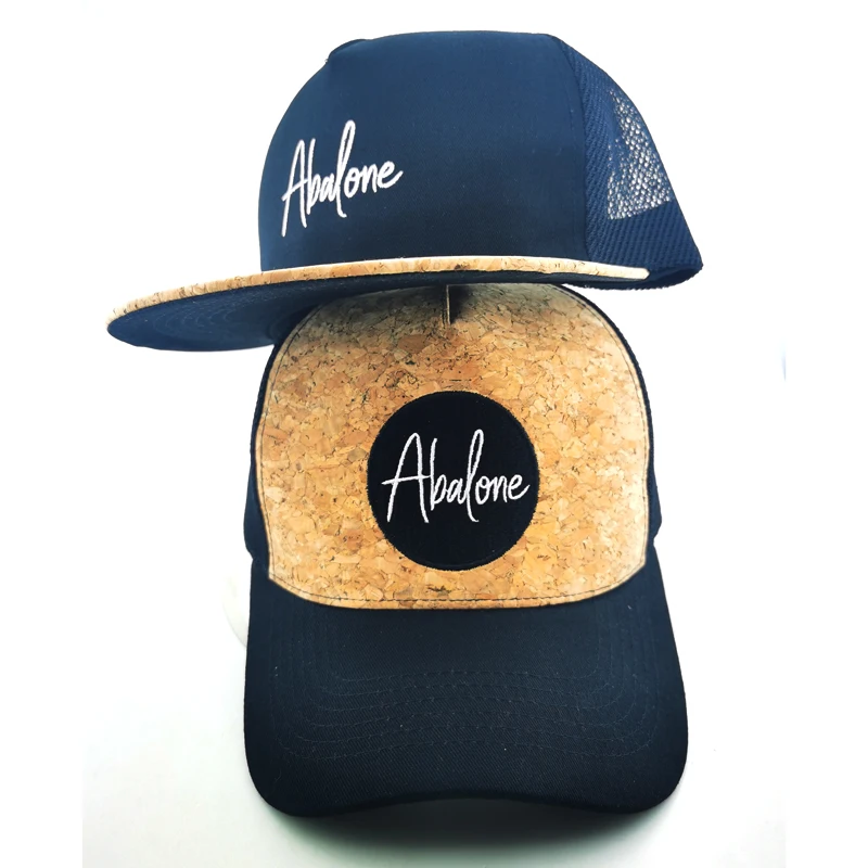 Good quality custom embroidery logo cap hat with wood grain fabric