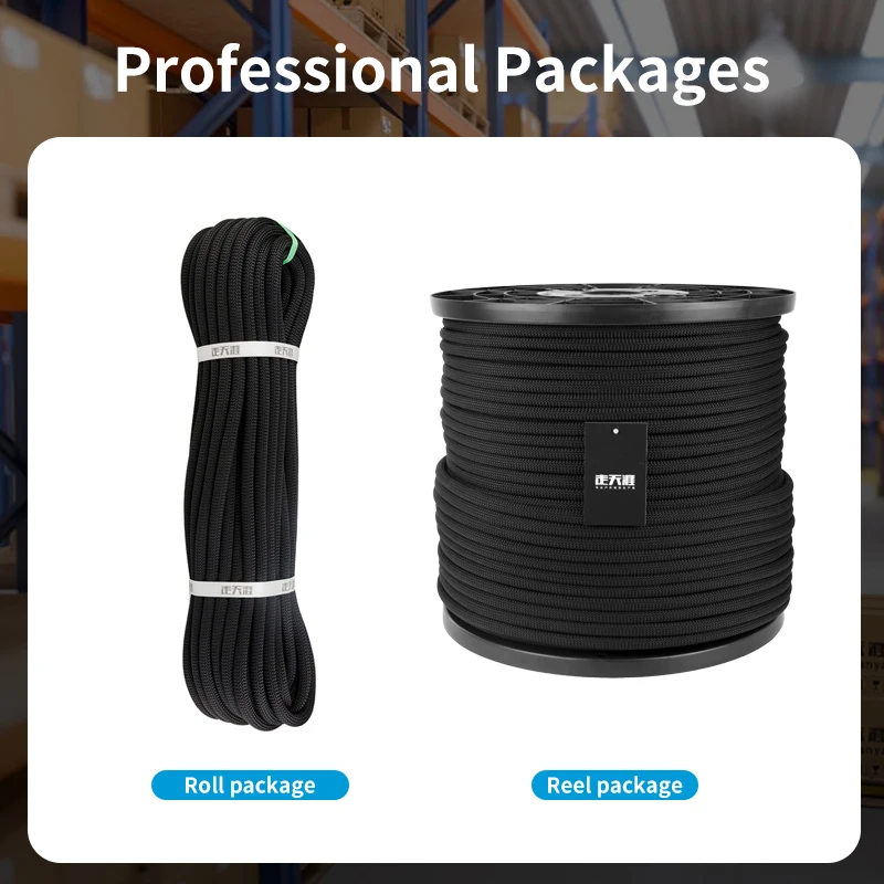 Outdoor Hunting Hiking Camping Boating Fishing Safety Rope Caving Engineering 14mm Nylon Static Climbing Rope