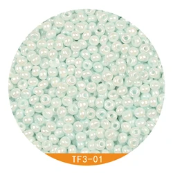 8/0 Uniform 3mm Pearl Colors Glass Seed Beads Round Loose Spacer Beads for DIY Handmade Jewelry Accessories Kralen Wholesale