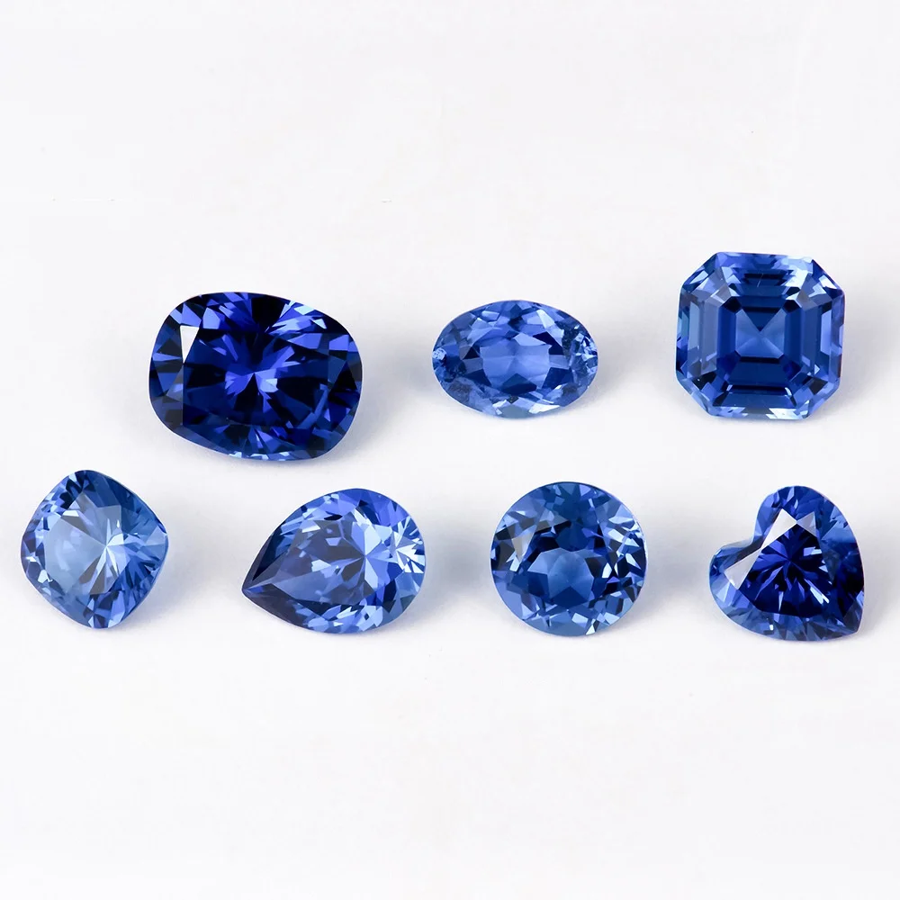 Flow and Shine Lab Cultured Sapphire 1-3 Carat Round Shaped Lira Method Cultured Colored Gemstones