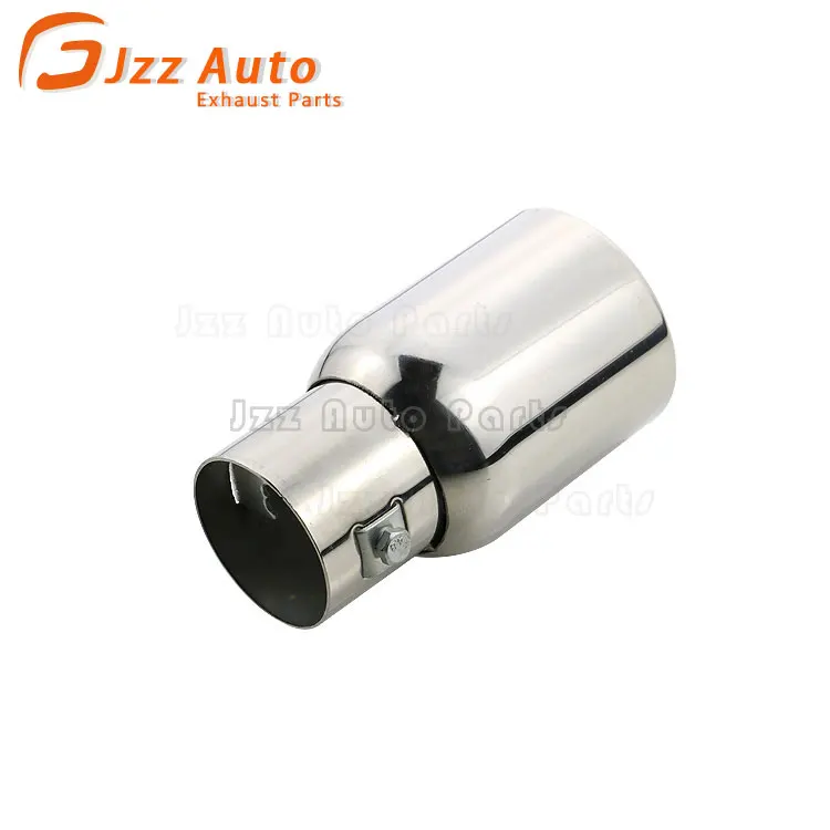 Single Exit Hole Exhaust System Replacement Parts Round-rolled Tips Universal Ponteira De Escape Muffler End Tips Custom Logo