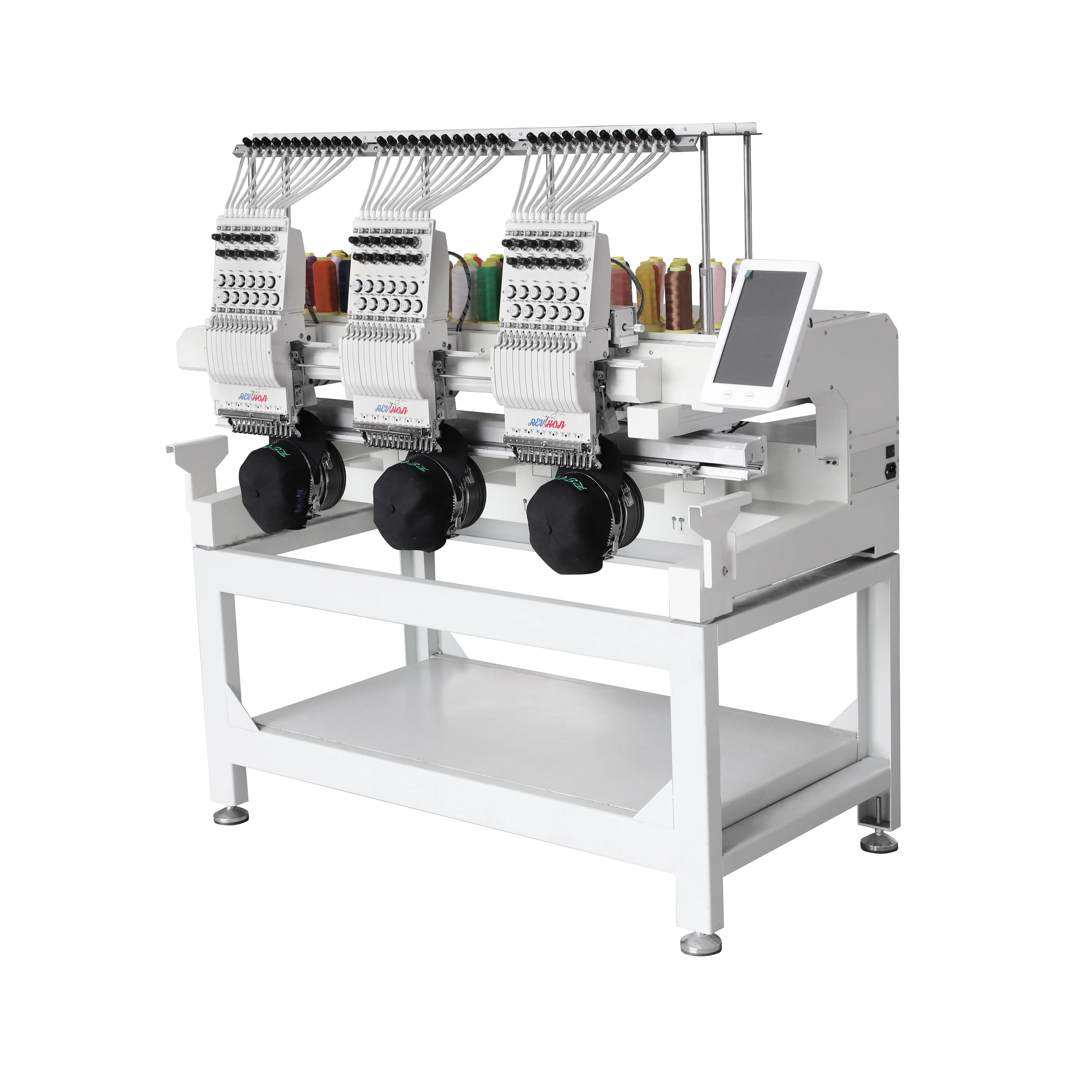Big Sale!!! QHM New 3 Heads Embroidery Machine Price Made In China
