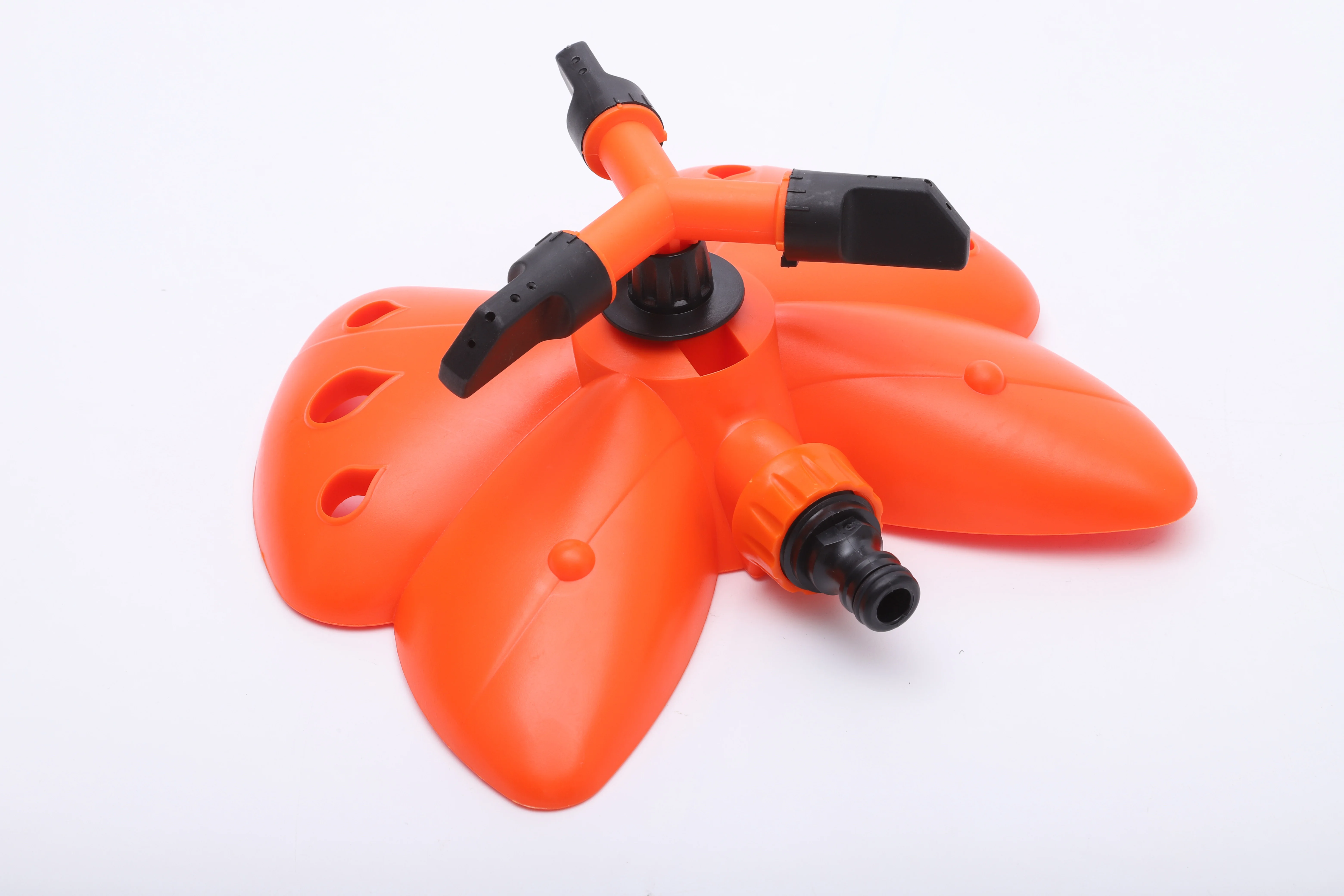 Plastic Three Arm 360 Degrees Rotating Irrigation Water Sprinkler Plastic Three Leaves Water Garden Sprinkler Lawn Sprinkler