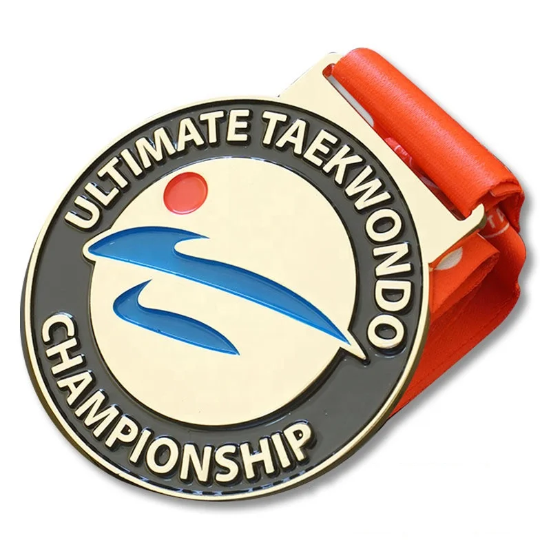 Manufacture Zinc Alloy Bodybuilding Judo Taekwondo Boxing  Race Graduation Medal for Souvenir