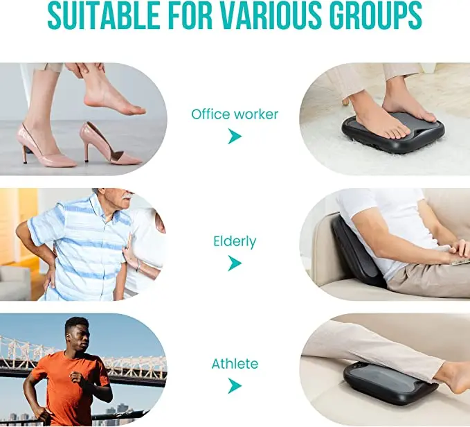 New style electric acupuncture shiatsu heating foot massage  mat massage machine