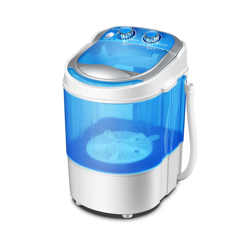 Mini 3kg Portable Automatic Washing Machine Top-Loading Plastic Body Electric Power Source 6kg Spin Capacity US Plug Home Use