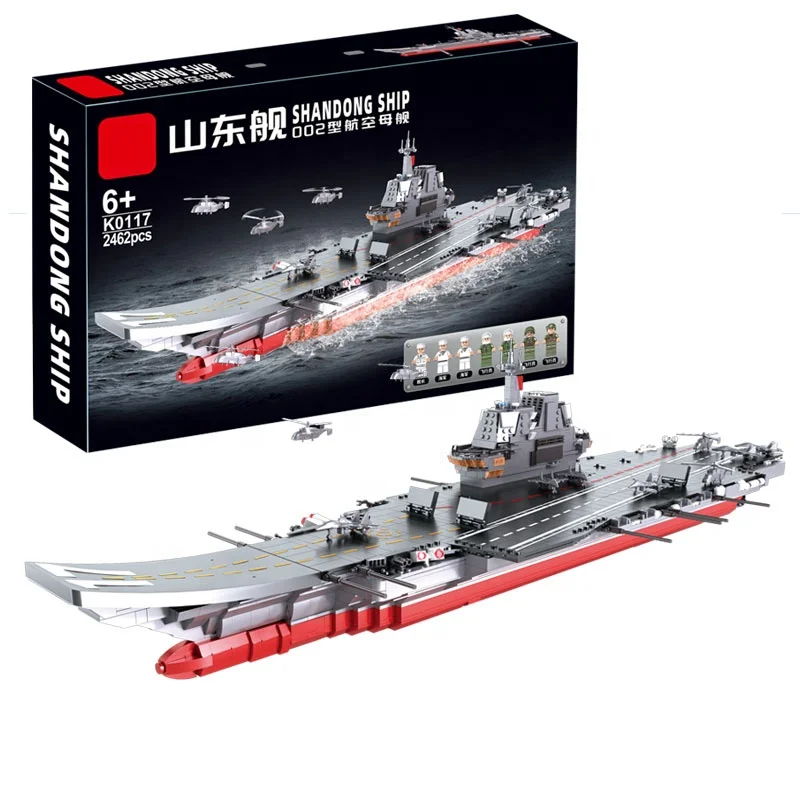 Educational Building Blocks Johnston Ship WW2 War Boats Military Ship Series Bricks Sets Toys Small Particles Decoration Toys