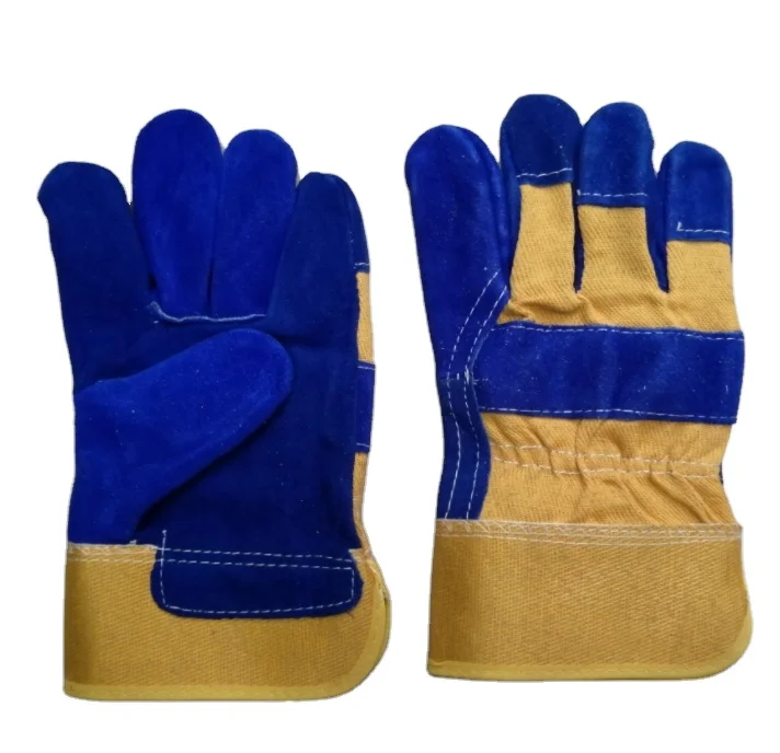 Hot-selling Two-layer Leather Work Gloves Electric Welding Heat Insulation Personal Protective Equipment