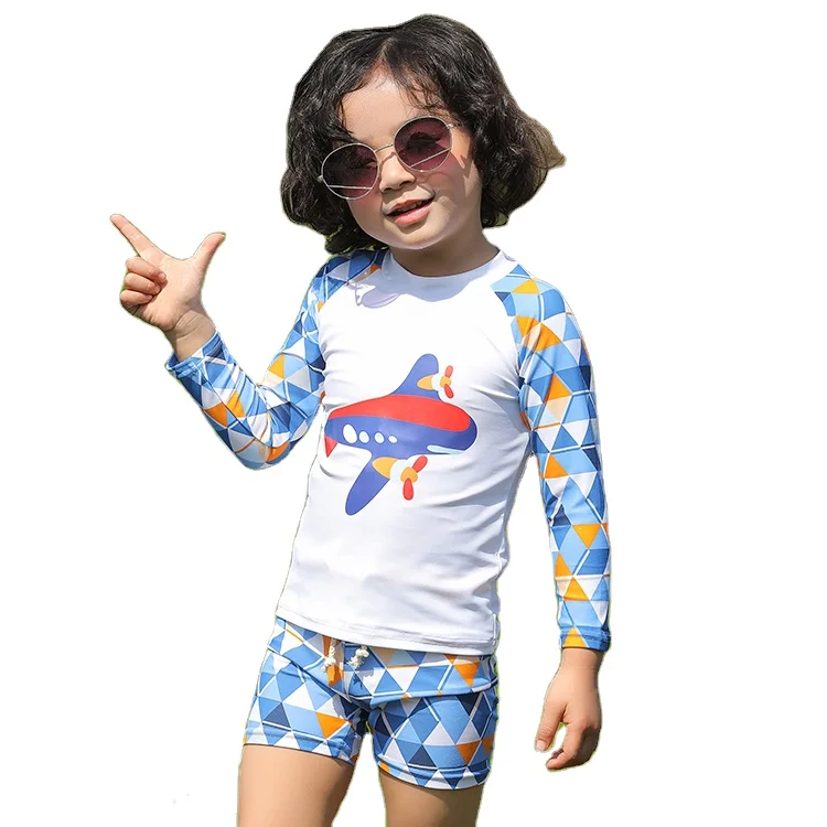2022 swimwear kids clothes children models bathing suits Kids Long Sleeve Swimwear