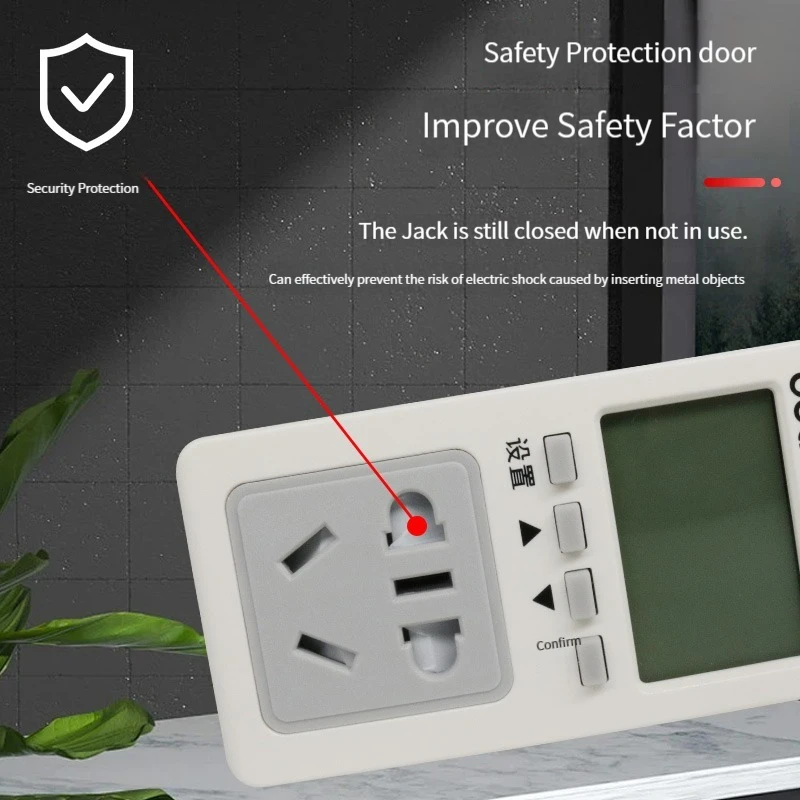 Deli DL333501 Electricity Meter Meter Home Air Conditioner Power Test Power Monitor 10A