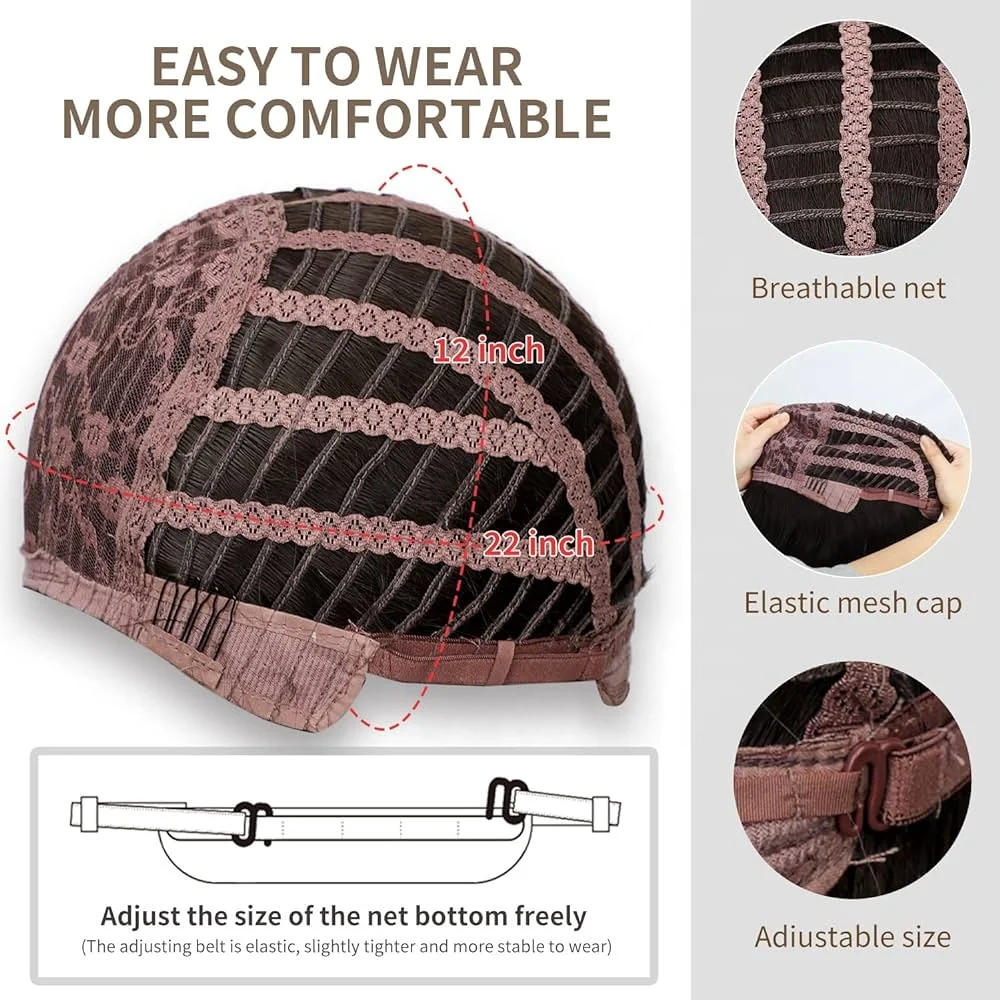 JINRUILI Customizable White and Pink Ombre High Temperature Synthetic wigs Long Straight Hair Natural Wave Wigs for Woman