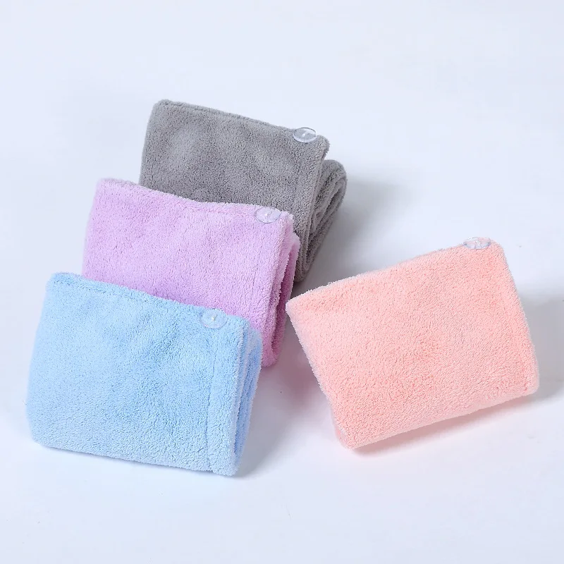 Super absorbent customized logo women microfiber dry hair turban Shower Spa bathing  Head Wrap Dry Hair Towel