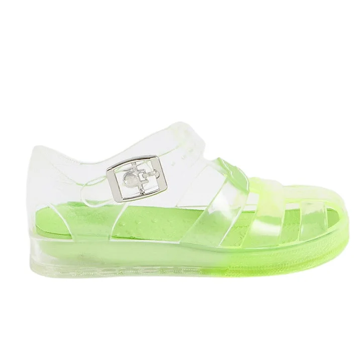Transparent Boys Green Prolific Jelly Sandals Cheap PVC Summer Shoes