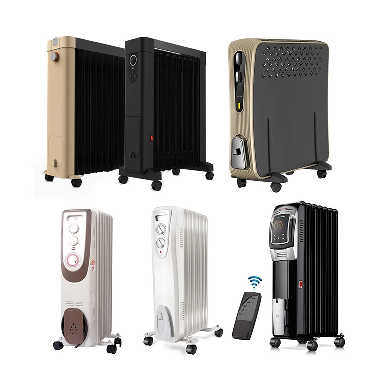New Design Indoor Outdoor Household Portable Electric Home Oil Filled Radiator Fan Heater