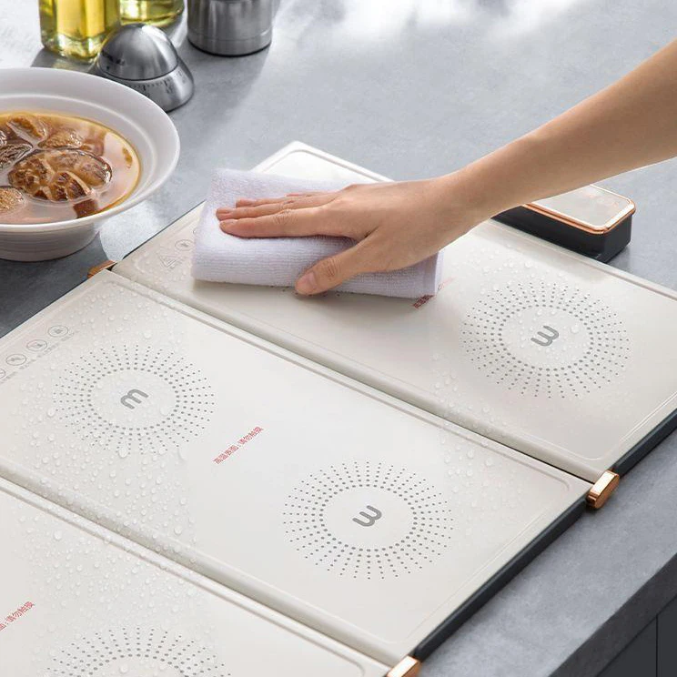 Folding hotplate Food Warming Plate Food Warming Tray Temperature Adjustable Foldable Hot Plates Induction cooker function