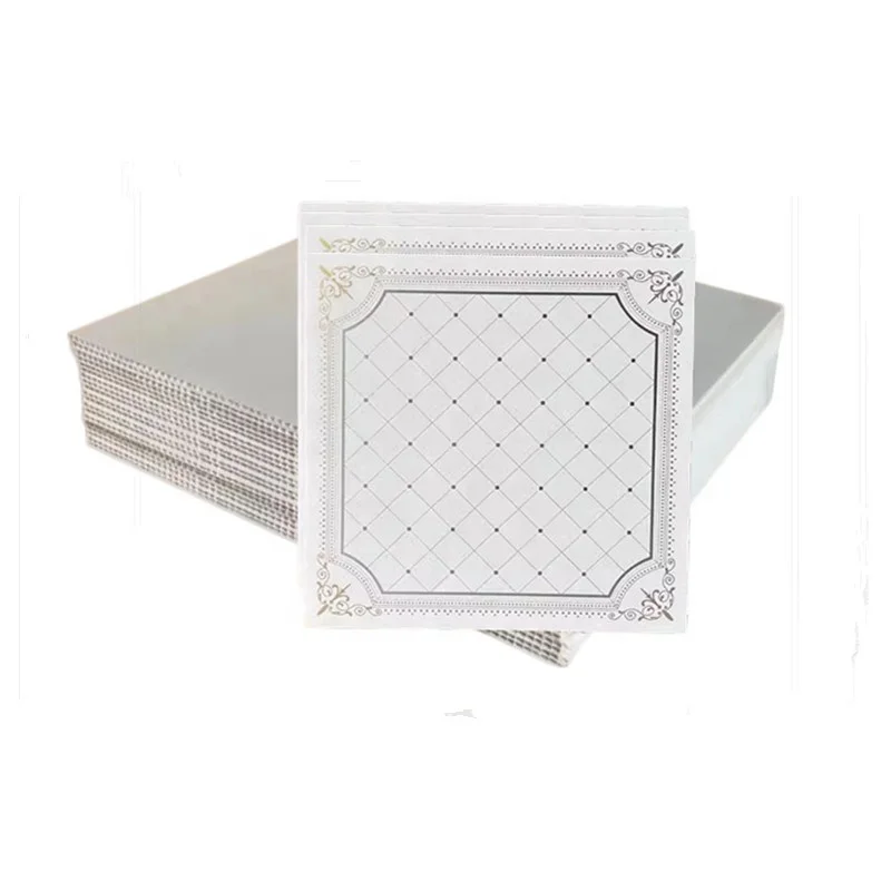 Waterproof new Arrival 595x595x7mm 60x60 Square PVC Ceiling