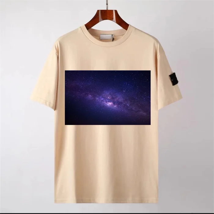 New Arrival Washed Half Sleeve Tshirt Plain Tshirts for Printing the Universe Galaxies Custom Unisex Tshirt