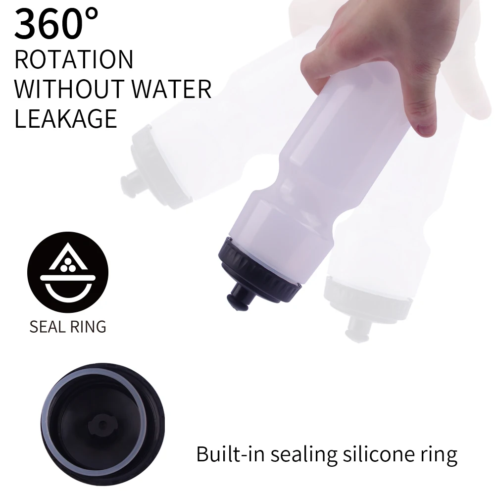 Plastic 700ml Sports Water Bottle Food Grade Bpa Free Squeeze Bike Water Bottle For Cycling