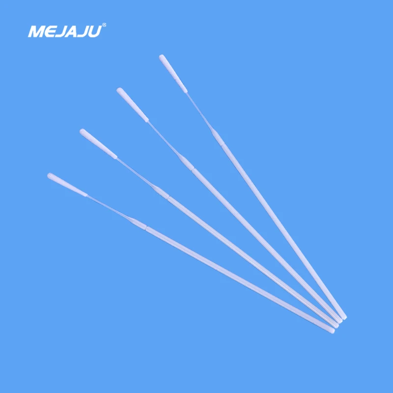 Sterile Nasopharyngeal Flocked Swab Sample Collection Flexible Handle sample collection swabs