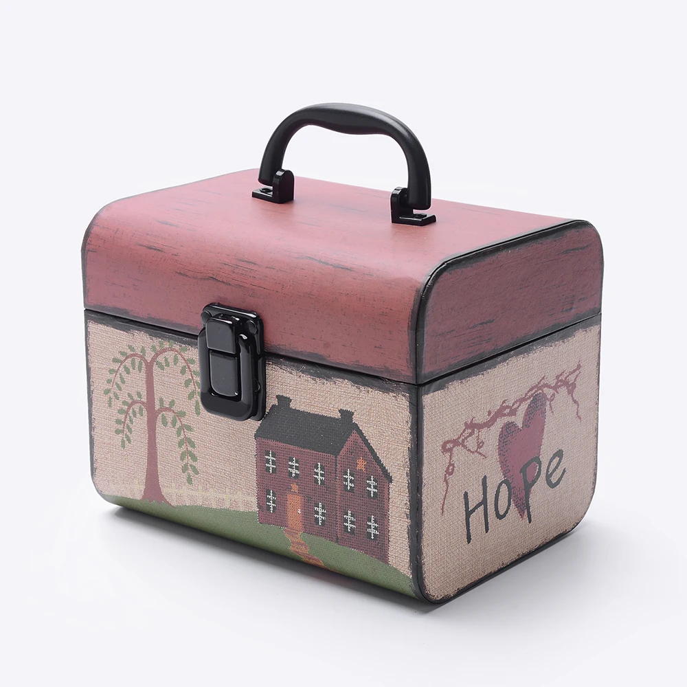 Custom Print Baby Fancy  with HandlePaper Cardboard Mini Cosmetics Small Suitcase Gift Box