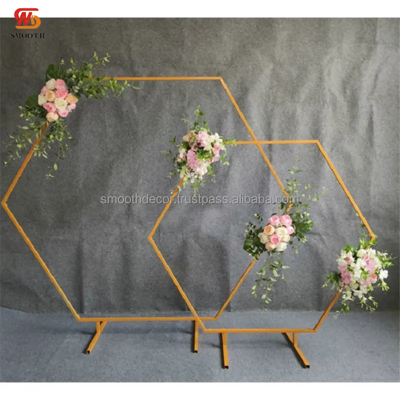 SMOOTH Round Metal Mesh Background Decoration Flower Stand Outdoor Circle Balloon Arch Ring For Party Wedding Supplies