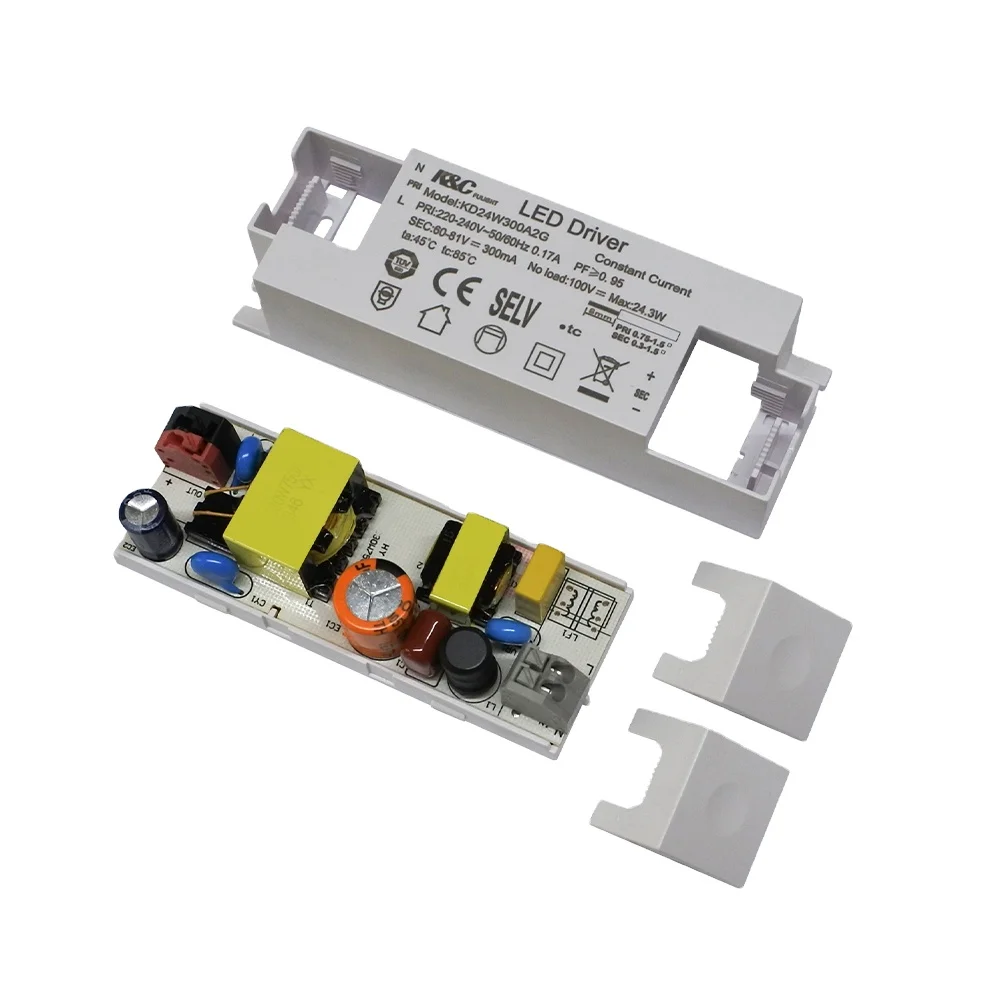 KC Factory wholesale 22W-42W 220-240VAC 50/60Hz Ac Dc Lamp slot power supply Led Driver Switching Power Supply