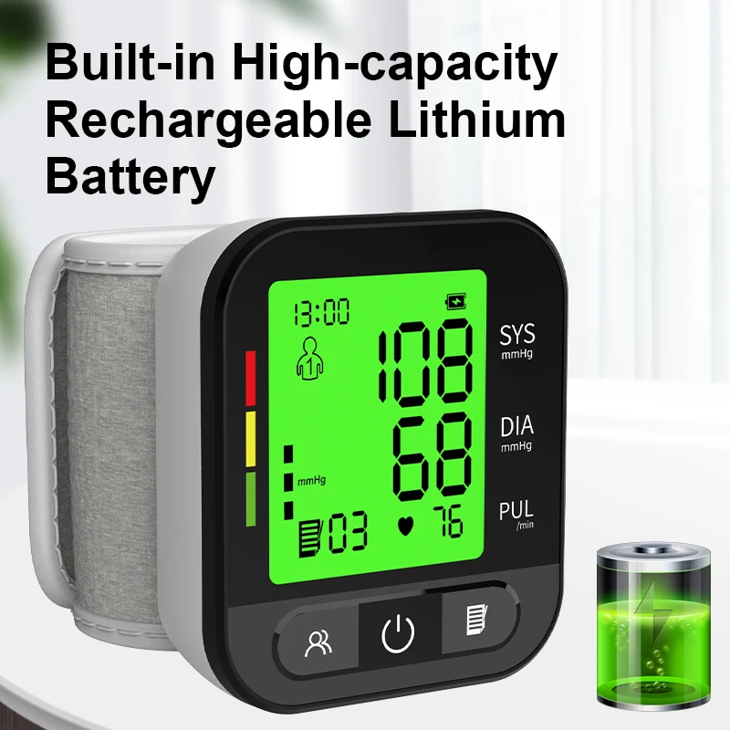 Buy BP Machine Blood Pressure Meter Brother BP Monitor Blood Pressure Machine Rechargeable Digital Wrist Blood Pressure Monitor