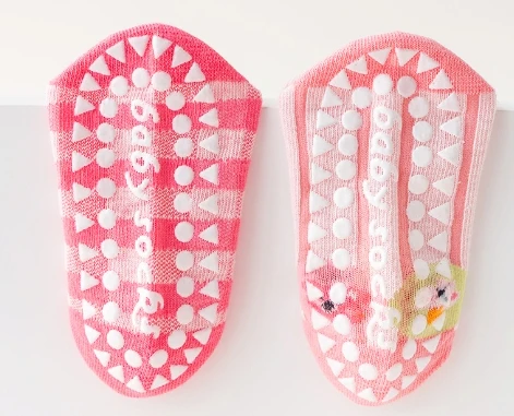 Розовая свинья с рисунком серой панды дышащие спортивные нескользящие носки милыми мультяшными животными Детские сетчатые трикотажные повседневные осенние