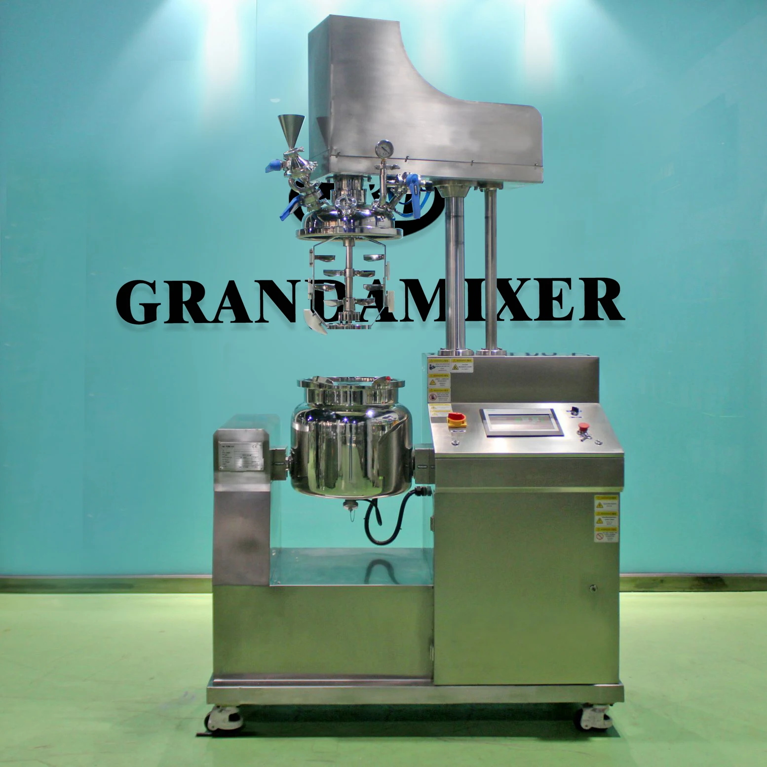 50 L 1000 L 1500 L Vacuum Electric Mixer Cooker Pan Agitator Cook Boil Pot Jacketed Machine