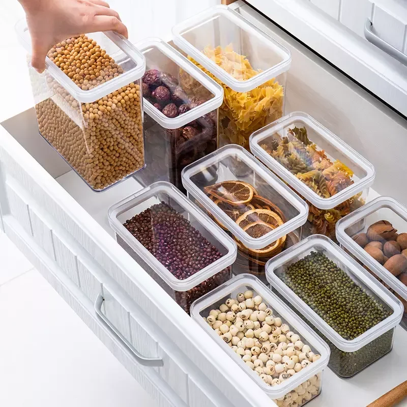 Легко запечатанный пластиковый контейнер для спагетти макаронных изделий с прочными крышками