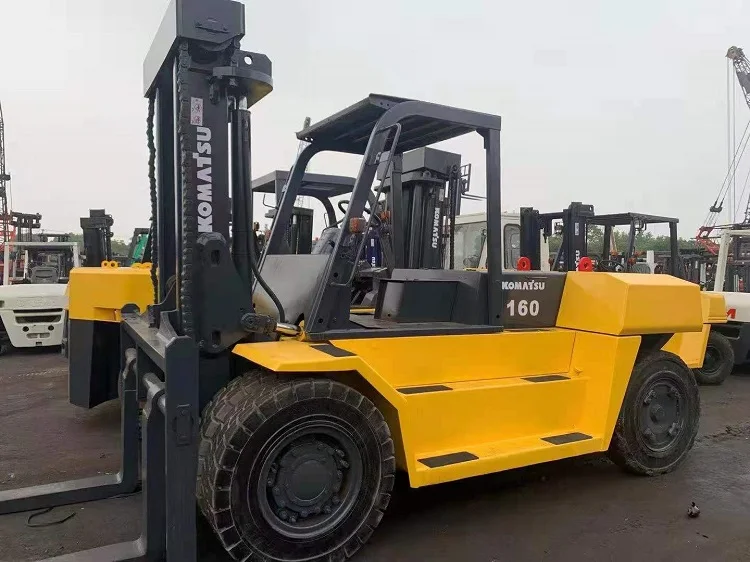 Вилочный Погрузчик С Дизельным Двигателем Komatsu 16 тонн Fd160 гидравлический транспортный вилочный погрузчик оборудование для вилочных