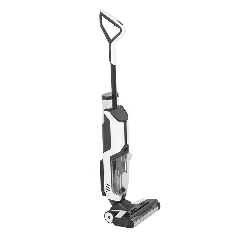 Portable Cordless Wet & Dry Vacuum Cleaner with Self-Cleaning Feature Hand-Held Battery Powered Floor Washer for Household Use