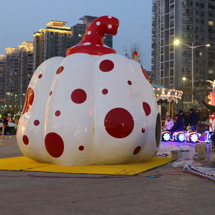 High Quality Modern Fire Resistant Decorative Art Abstract Customized Nordic Pumpkin Stainless Steel State Sculpture