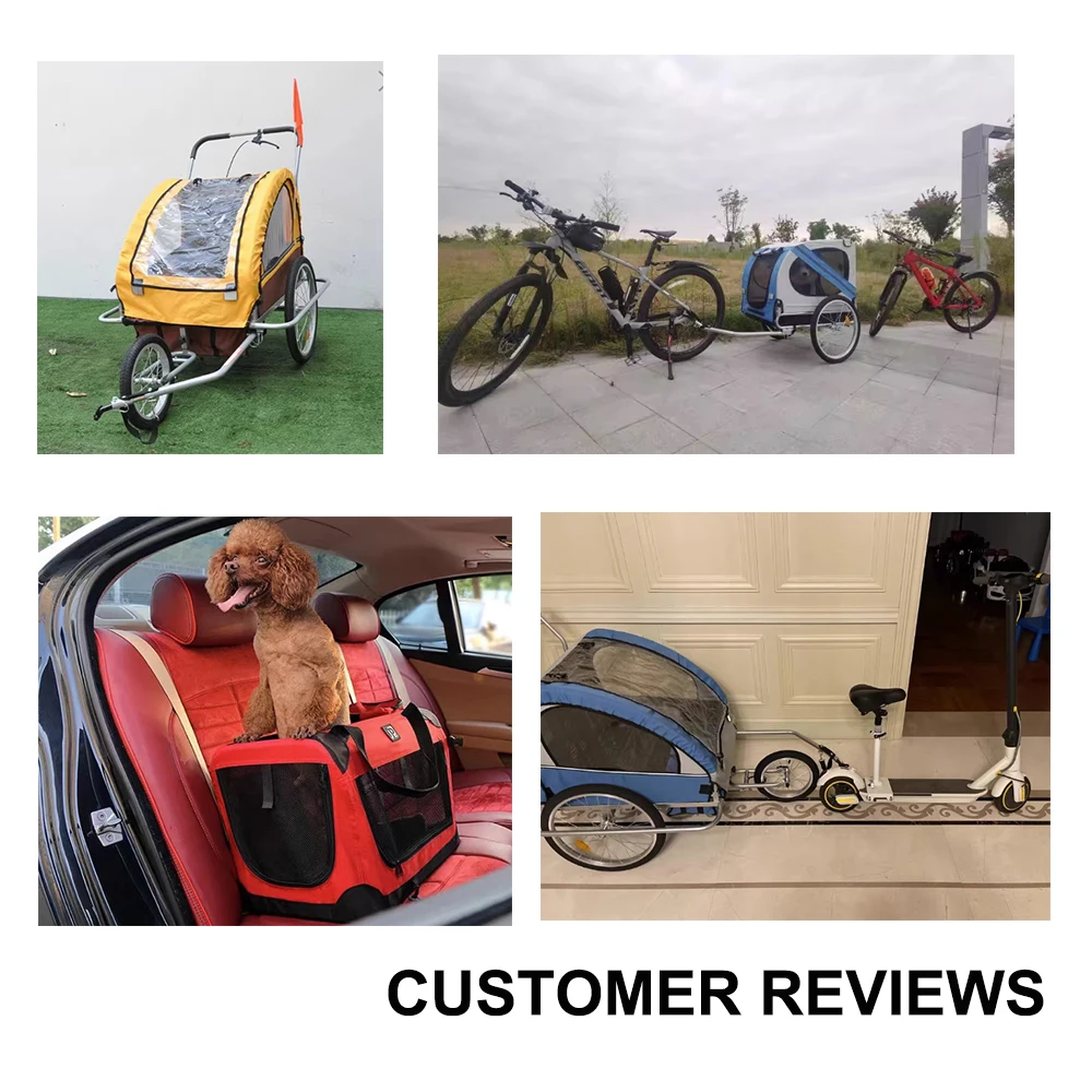 Foldable scooter electric cycle pet bicycle camper trailer bike cargo trailers