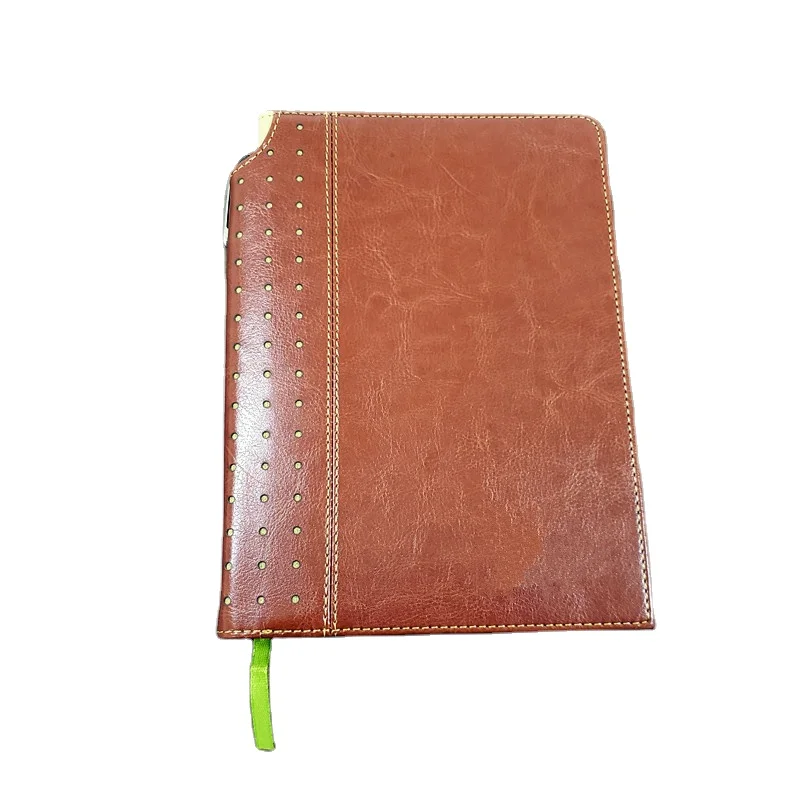 
Manufacturer Customized Logo Diary Moleskin PU Leather Journal Student Notebook 