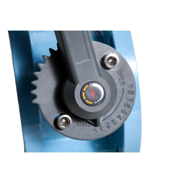 rotork on/off electric actuator butterfly valve with double flanges