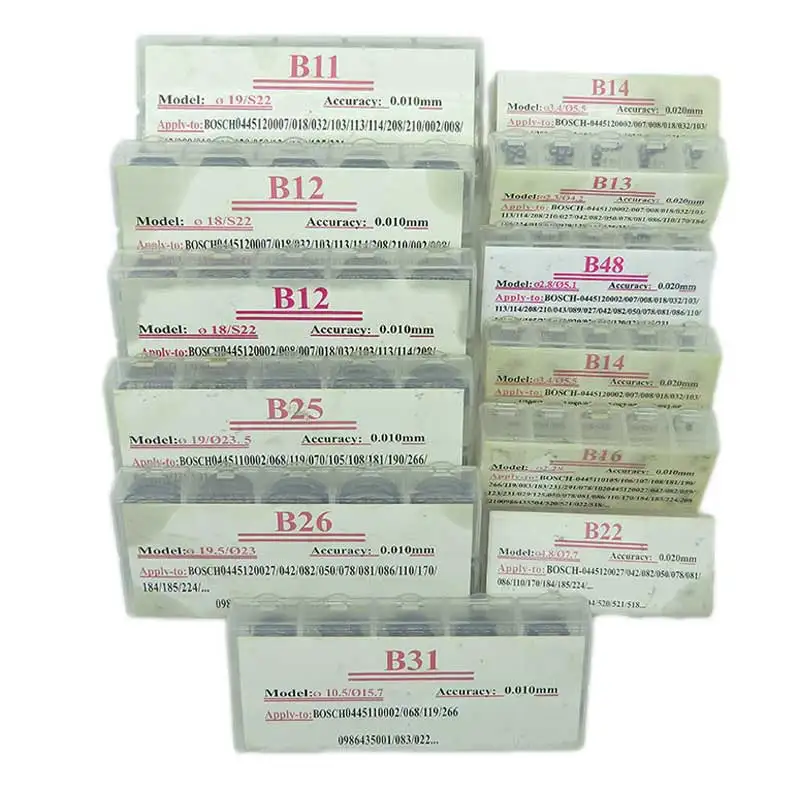 ERIKC 600PCS diesel injector shim kits B11 B12 B14 B25 B48 fuel auto injection shim washers fitting part for bosh