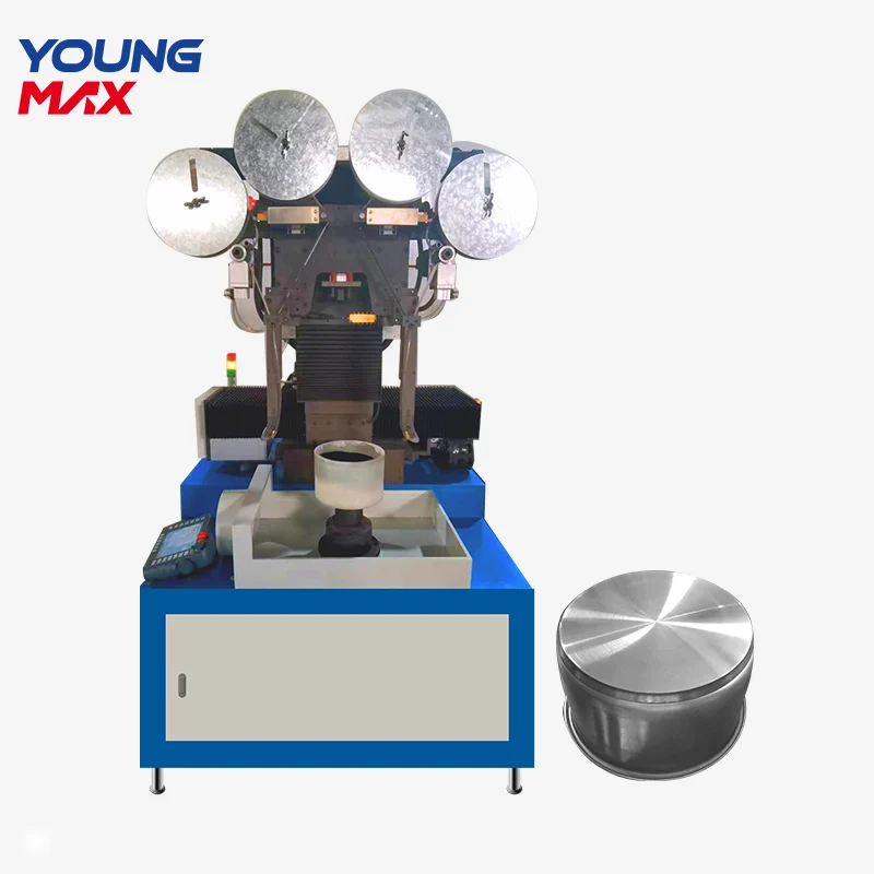 Aluminium Pot Bottom Sanding Machine Belt Polishing Cookware Inside Belt Sanding Machine