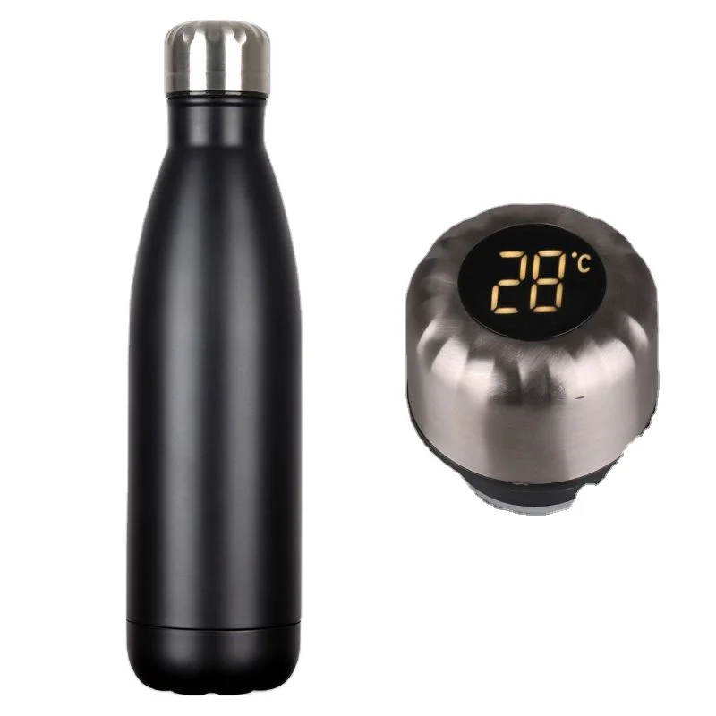 Thermoses Water Bottle Travel Mug with Smart LED Touch Screen  Keep Hot Or Cold Portable Travel Vacuum Thermos Bottle