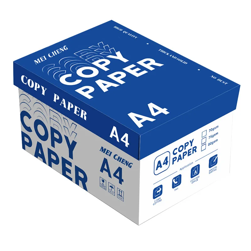 Оптовая продажа жесткий Размер A4 80 Gsm 75 70 печать папиросная память копировальная машина 500 листы двойная связь Офисная копия