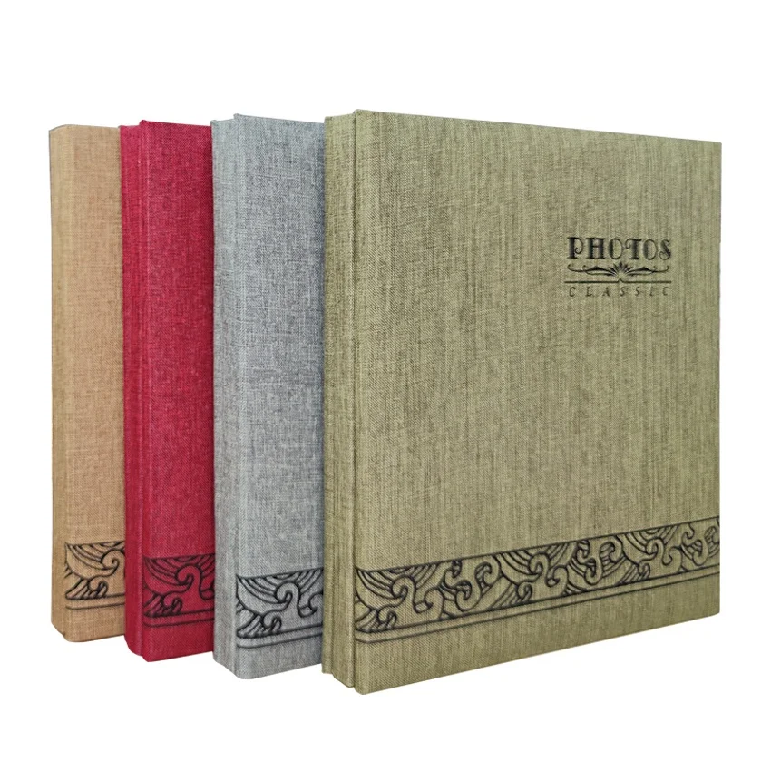 Guanmei cloth cover post bound self adhesive photo album for home decoration 220*240 family photo book