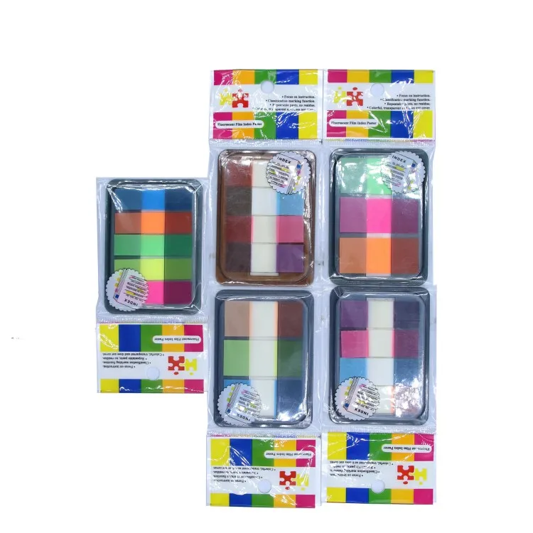 Myway Neon Page Markers Sticky Note Tabs,Colored Index Tabs Flags, Fluorescent Pet Sticky Notes