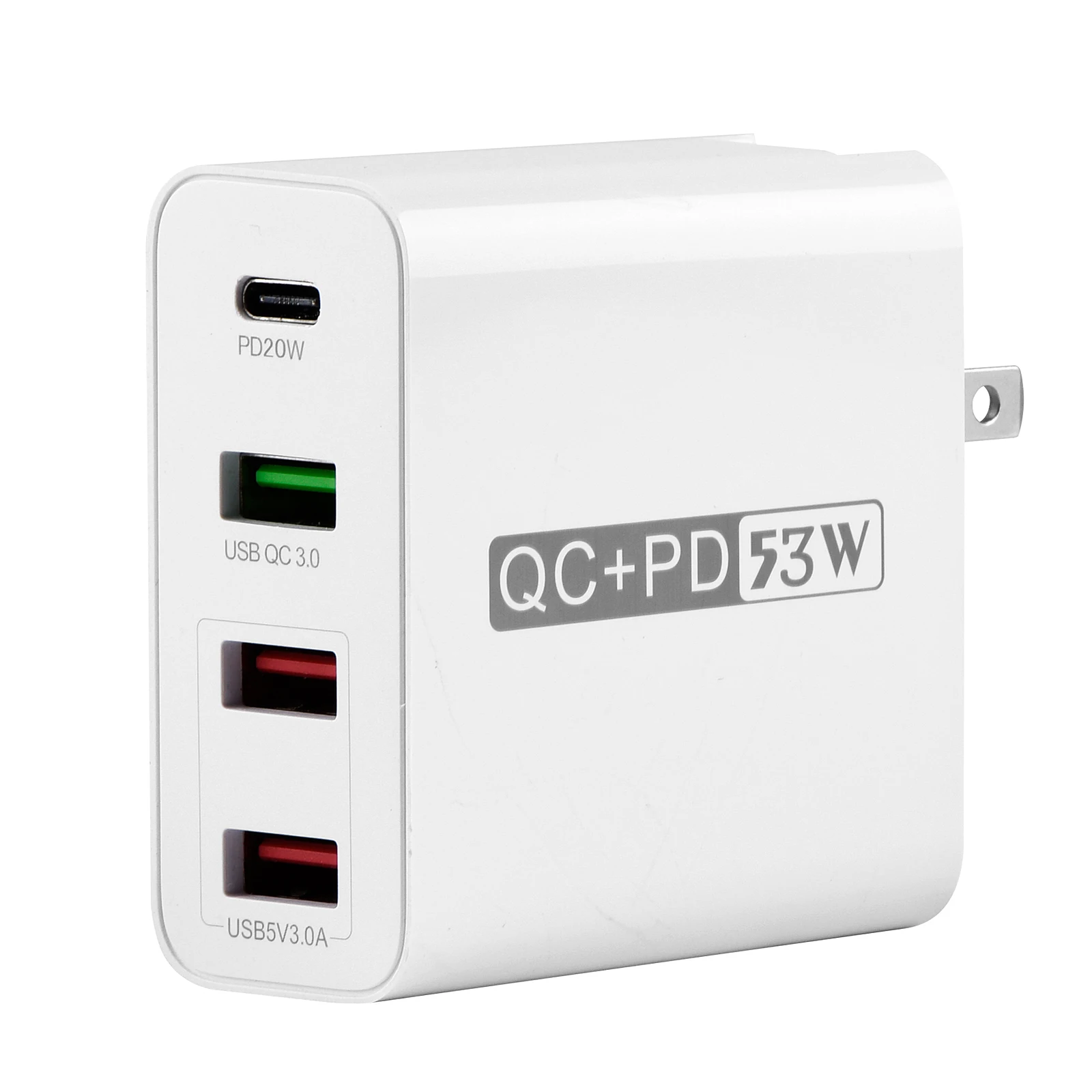 
 4in один 53W qc3.0 Travle Быстрая зарядка для телефона estacion de carga 4 в 1 pd портативный bettery usb настенное зарядное устройство для быстрой зарядки qc3.0  