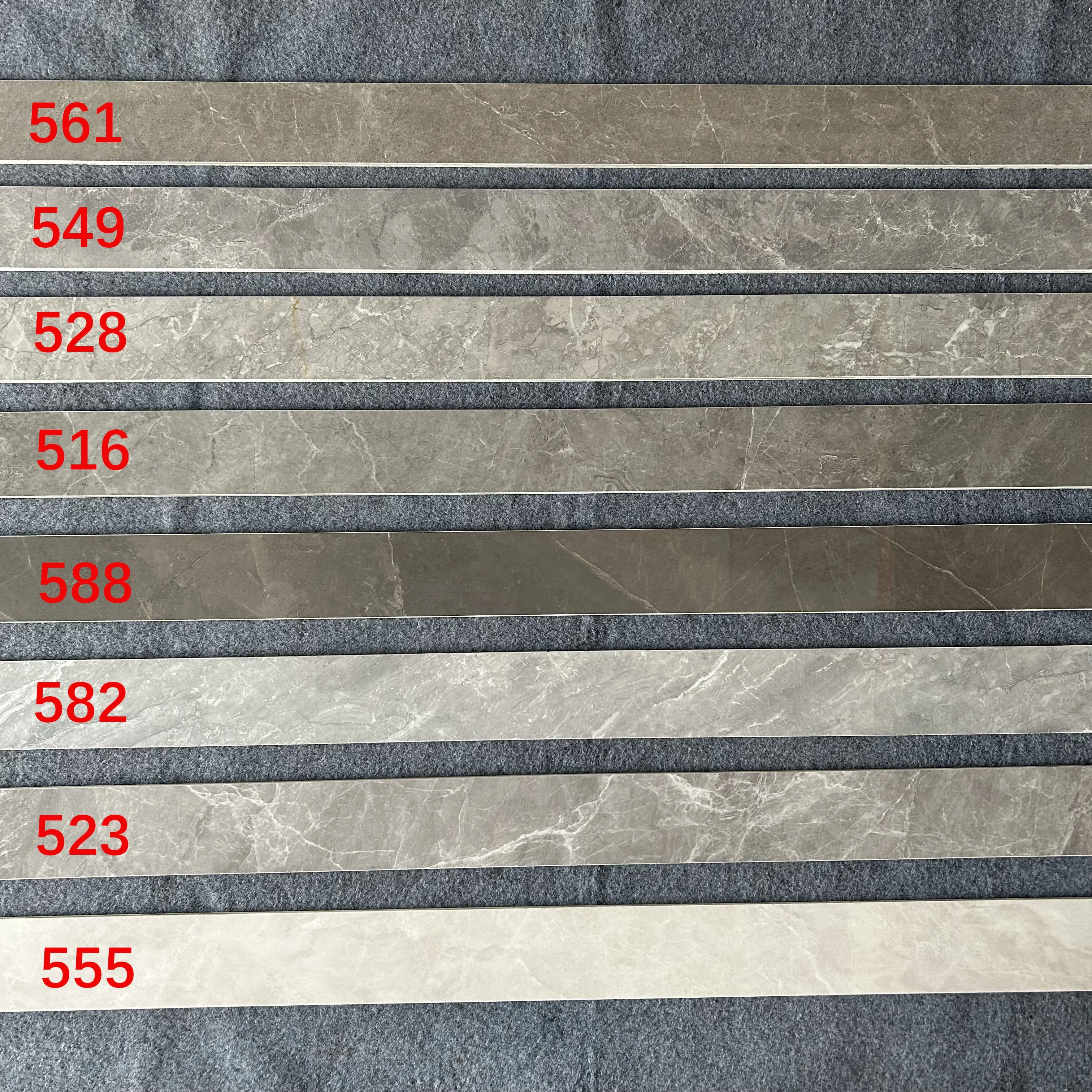 COLOURSUN Factory polished black marble border liner porcelain Skirting ceramic Tiles for wall decoration