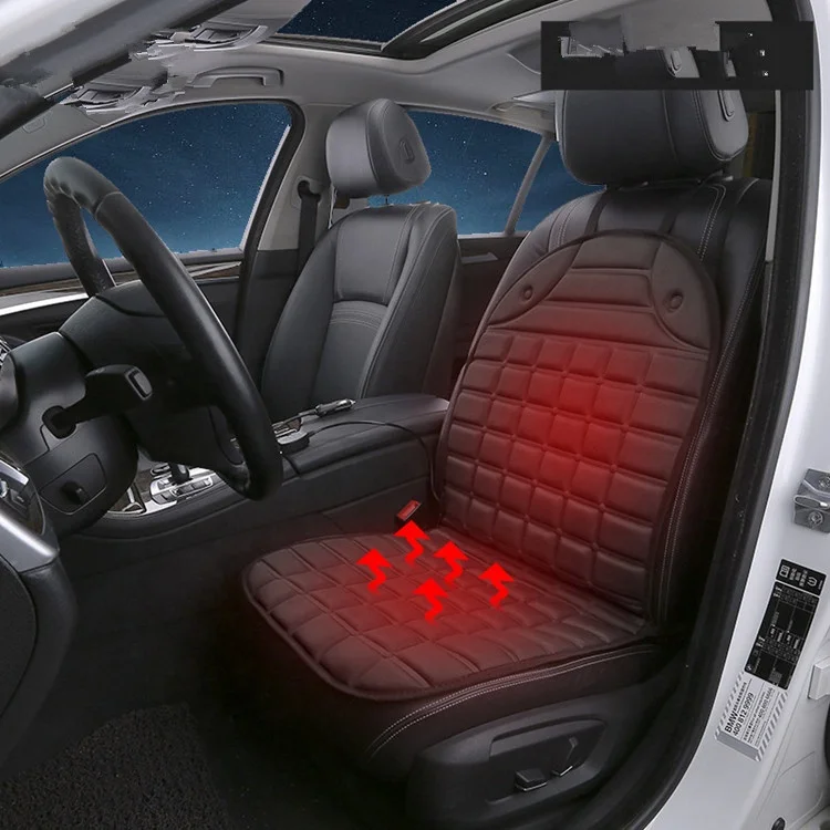 12V полиэстер подогреваемое кресло для автомобиля Подогреваемая накладка на сидение зимние водителя подушка с