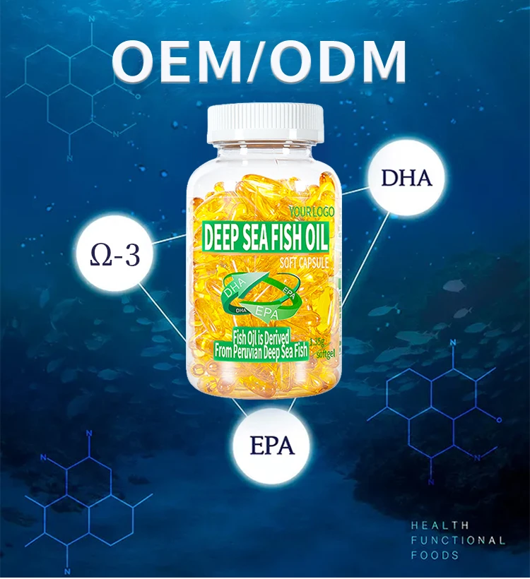 OEM/ODM Three fat reducing products of fish oil soft capsule EPA/DHA  Regulating blood lipid healthcare supplement