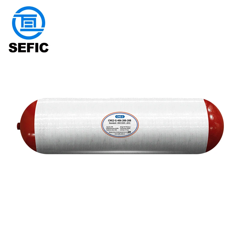 406mm 200l 200bar Iso11119 Standard Type 2 Cng Tank For Car Truck Vehicle